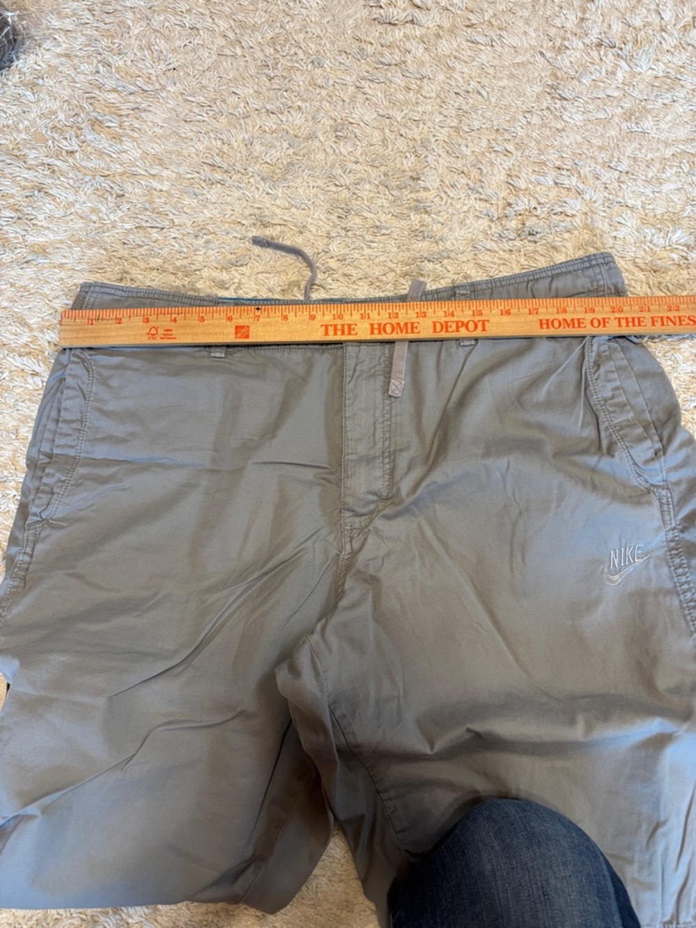 Nike Sportswear Men’s Gray Cotton Drawstring Shorts XXL - Picture 7 of 8